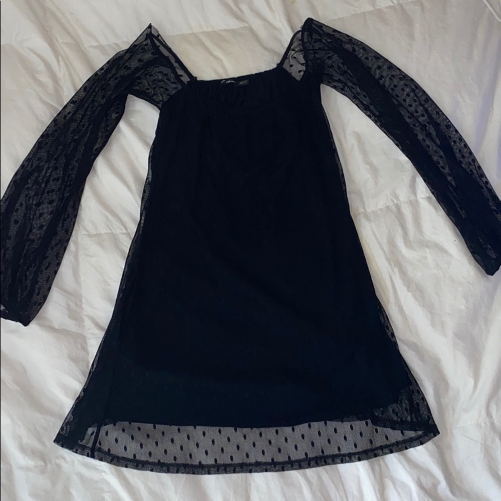 Black For Love & Lemons 🍋 Polka dot dress. Size:S